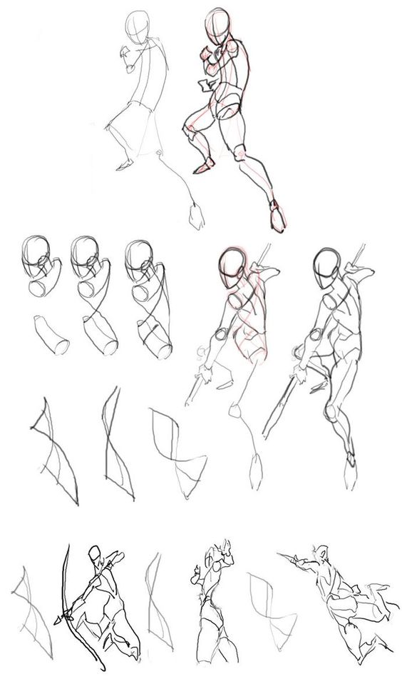 Anime Action Scenes : How to Draw Manga Action Poses Step by Step